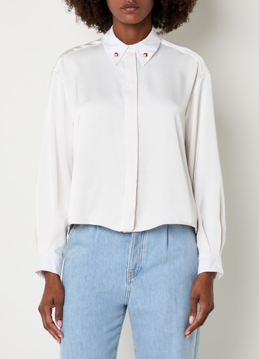 Claudie Pierlot Clemence blouse van satijn