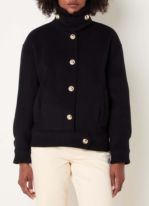 Claudie Pierlot Fijngebreid vest met streepprint