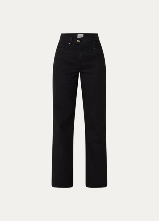 Claudie Pierlot High waist straight fit jeans met gekleurde wassing