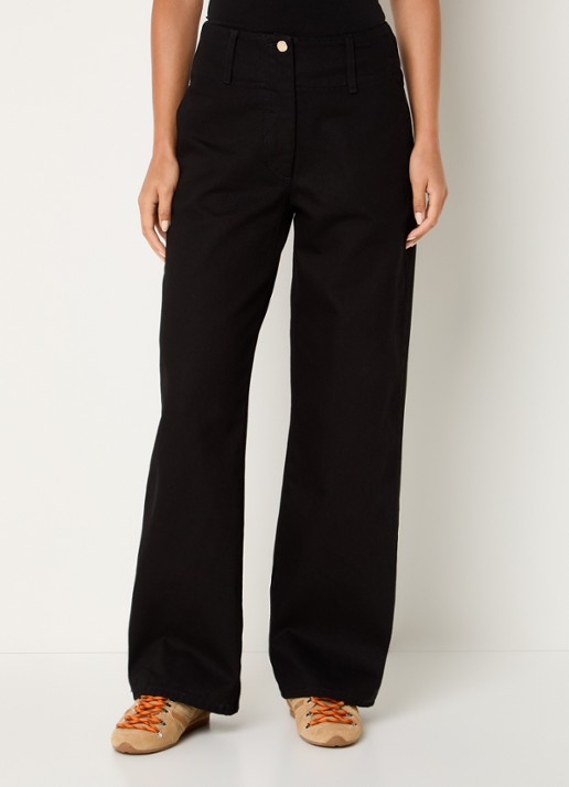 Claudie Pierlot High waist straight leg jeans met gekleurde wassing