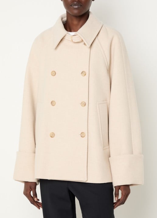 Claudie Pierlot Mantel in wolblend met steekzakken