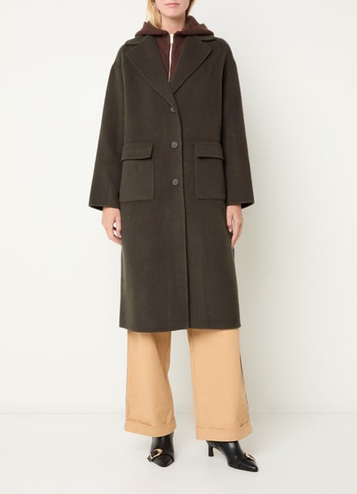 Claudie Pierlot Mantel in wolblend met uitneembare voering