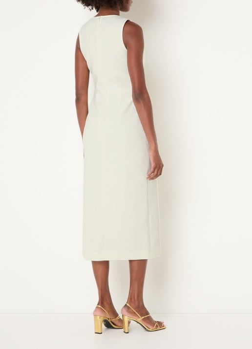 Claudie Pierlot Maxi blazerjurk met split - achterkant 2 gebroken wit