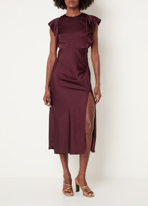 Claudie Pierlot Maxi jurk van satijn met split