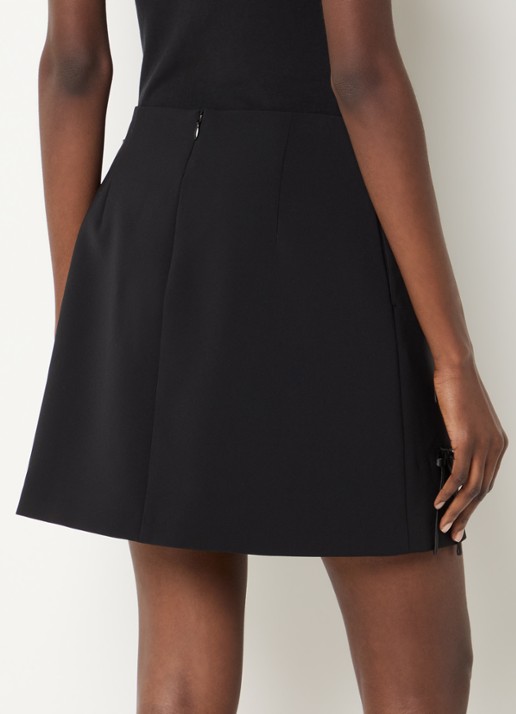 Claudie Pierlot Minirok met gestrikt detail - achterkant zwart