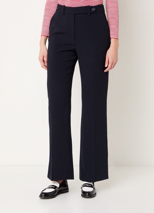 Claudie Pierlot Pixiabis high waist wide fit pantalon met steekzakken