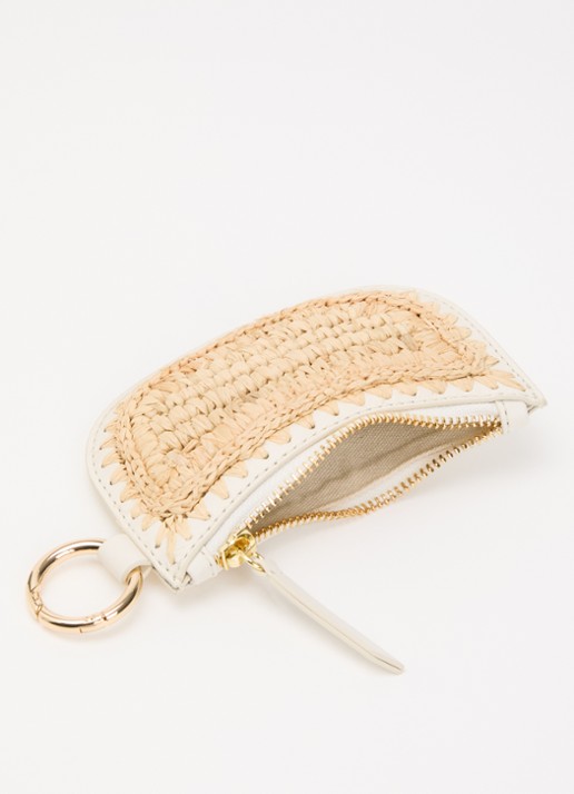 Claudie Pierlot Portemonnee met logo  - voorkant 3 wit