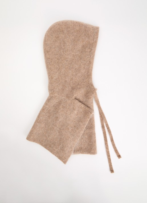 Claudie Pierlot Ribgebreide muts in wolblend