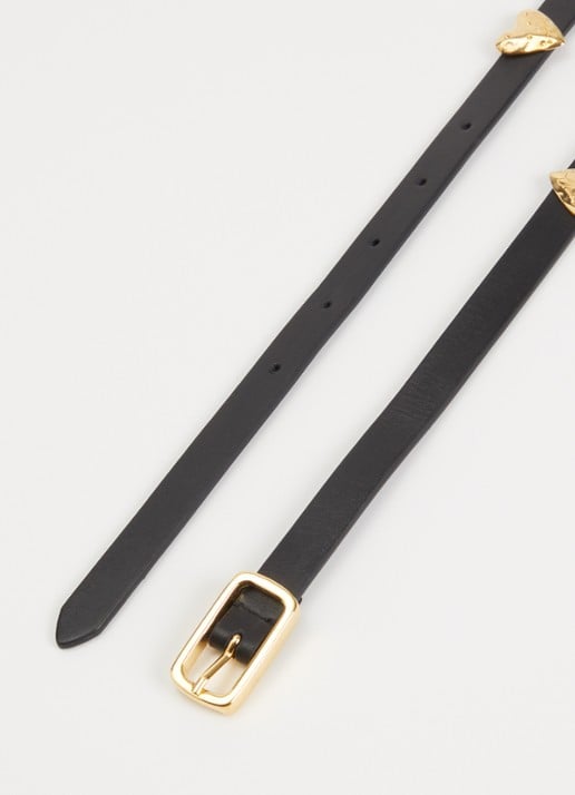 Claudie Pierlot Riem met bedels  - detail zwart
