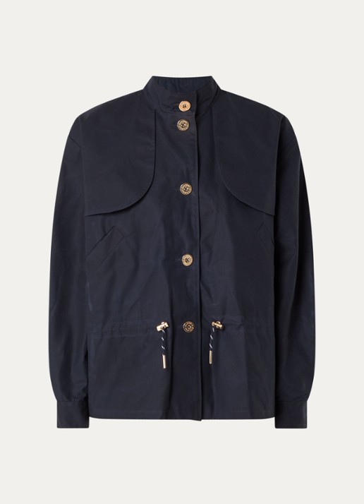 Claudie Pierlot Trenchcoat met steekzakken - voorkant 3 indigo