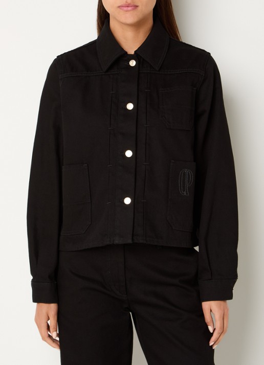 Claudie Pierlot Verona spijkerjas met borstzak