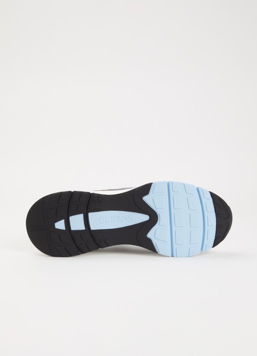Cleens Aero Runner sneaker met suède details - detail 5 grijs
