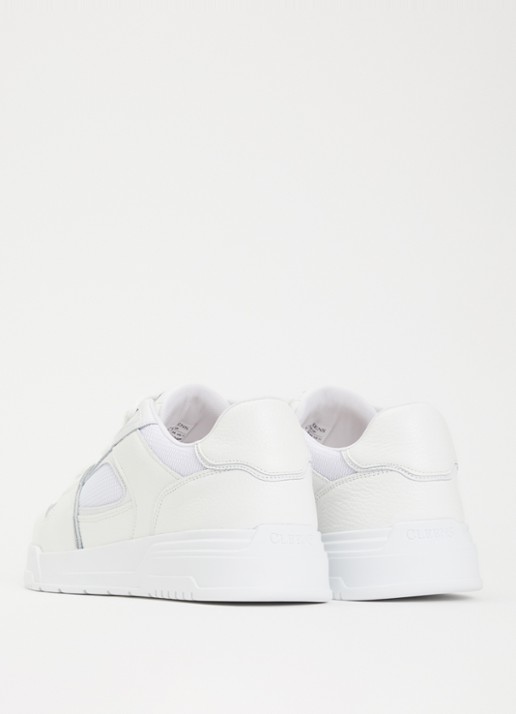Cleens Lay Up sneaker met leren details - achterkant 5 wit