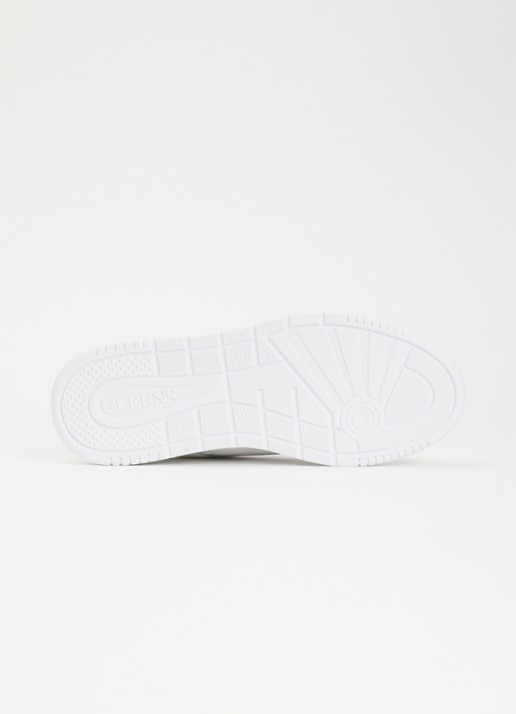Cleens Lay Up sneaker met leren details - detail 3 wit