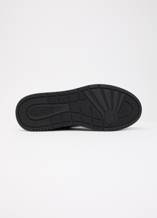 Cleens Lay Up sneaker met leren en suède details - detail 5 zwart