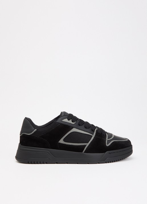 Cleens Lay Up sneaker met leren en suède details