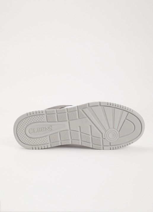Cleens Lay Up sneaker met leren en suède details - detail 4 grijs
