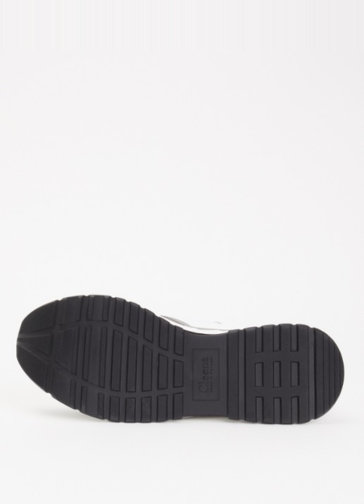 Cleens Onesixty sneaker met suède details - detail 4 grijs