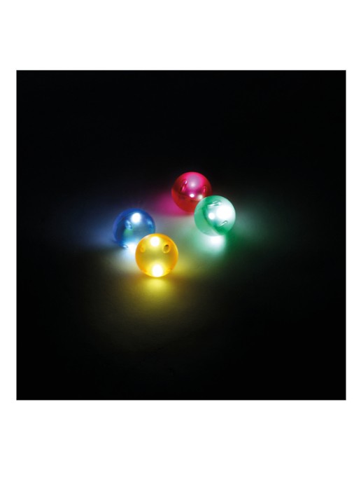 Cleverclixx Lichtgevende ballen Ball run Dazzling Lights 4 Stuks - detail 4 multicolor