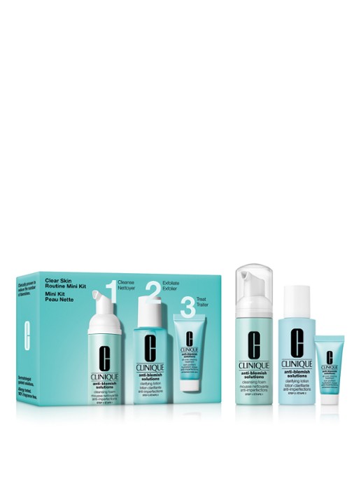 Clinique Clear Skin Routine: Mini Anti-Blemish Solutions Kit  - verzorgingsset