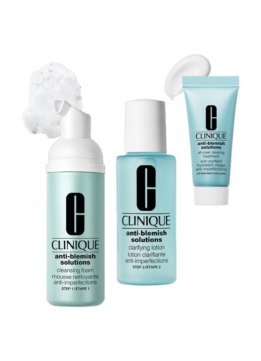 Clinique Clear Skin Routine: Mini Anti-Blemish Solutions Kit  - verzorgingsset - voorkant 2 undefined