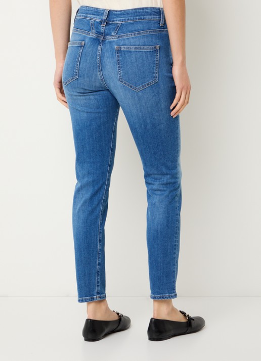 CLOSED Baker high waist slim fit jeans van  katoen - achterkant indigo