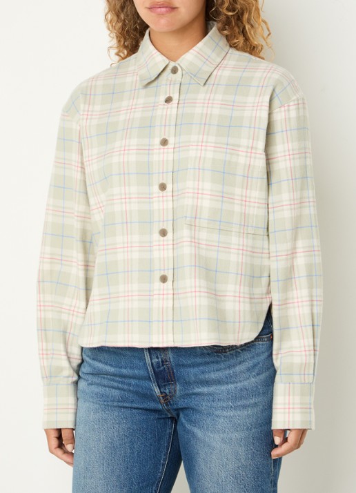 CLOSED Blouse met ruitdessin