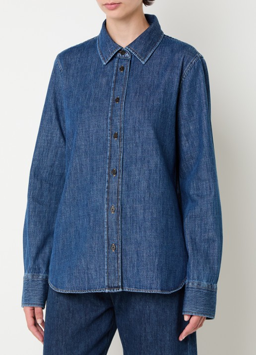 CLOSED Blouse van denim - achterkant 4 indigo