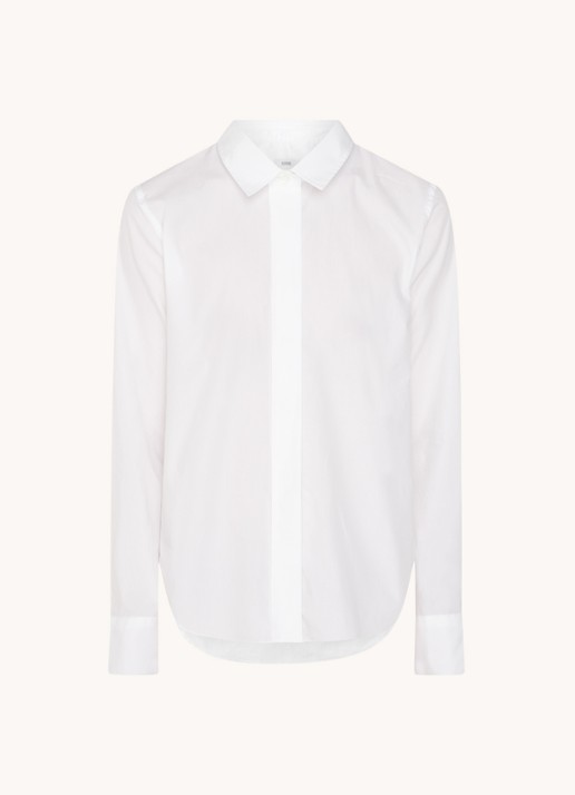 CLOSED Blouse van  katoen  - voorkant wit