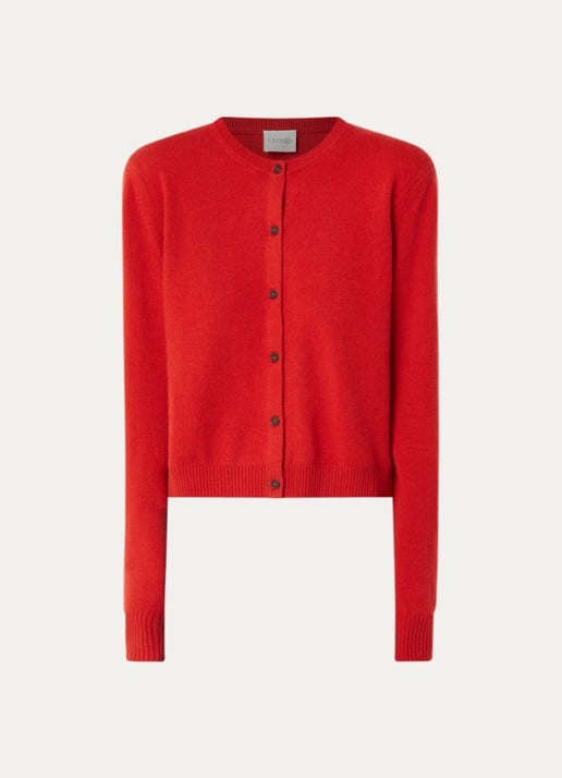CLOSED Fijngebreide pullover in kasjmierblend - voorkant 3 rood
