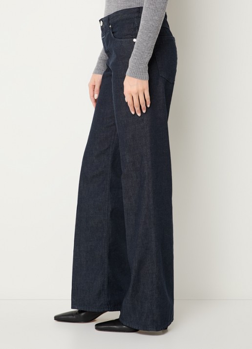 CLOSED Gillan high waist loose fit jeans met donkere wassing - detail 5 indigo