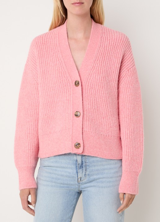 CLOSED Grofgebreid vest in alpaca wolblend
