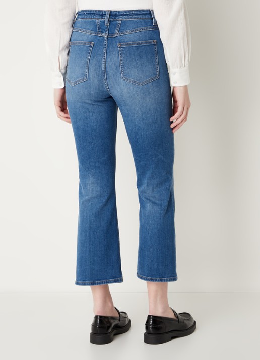 CLOSED Hi-Sun high waist flared cropped jeans met stretch  - achterkant 3 indigo