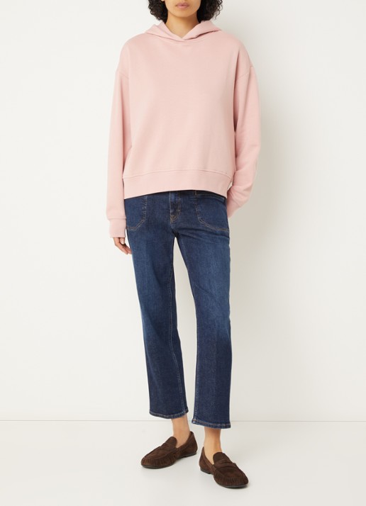 CLOSED Hoodie met logo - voorkant 3 powder pink-882