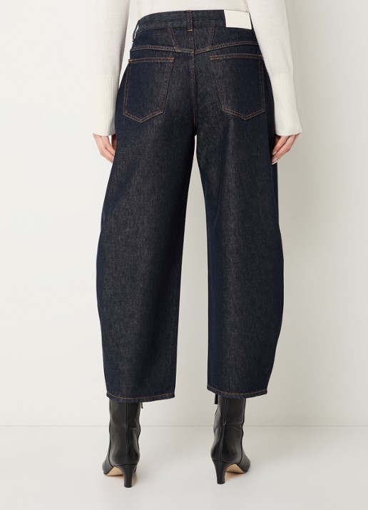 CLOSED Jazzie high waist balloon fit jeans met donkere wassing - achterkant indigo