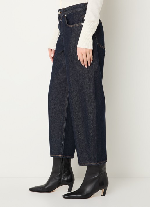 CLOSED Jazzie high waist balloon fit jeans met donkere wassing - detail 5 indigo