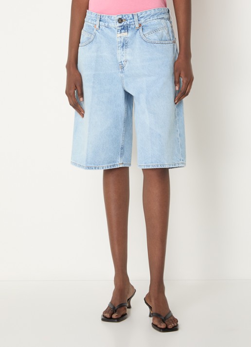 CLOSED Jenica high waist wide leg korte broek van denim