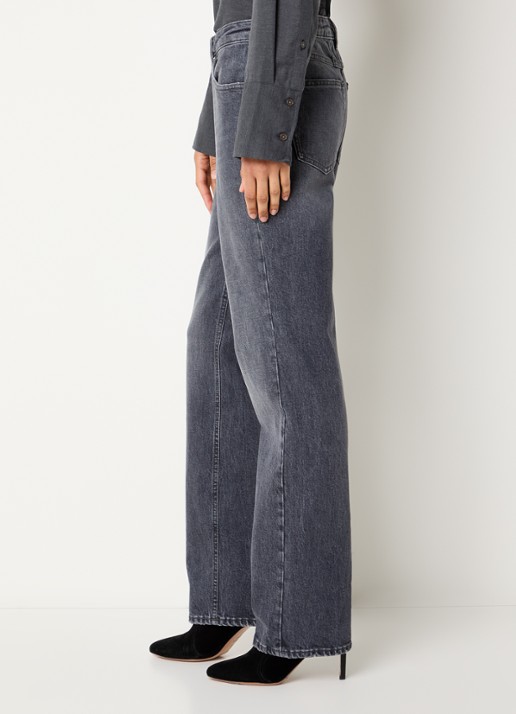 CLOSED Jora high waist slim fit jeans met donkere wassing - detail 2 antraciet