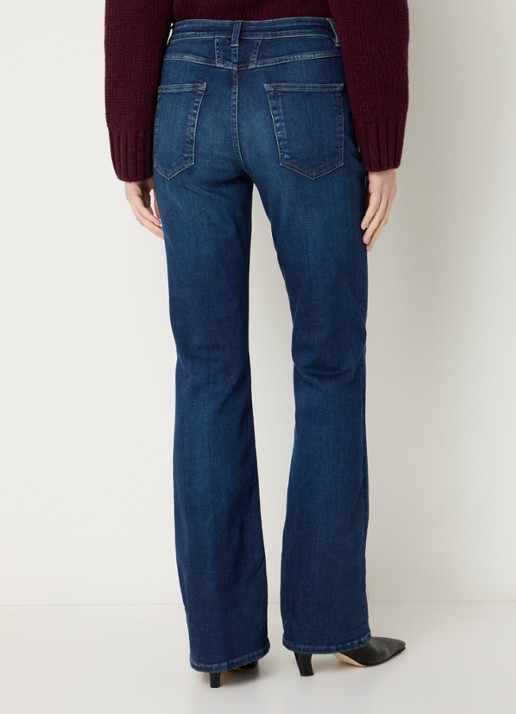 CLOSED Jovanna high waist flared jeans met donkere wassing - achterkant indigo