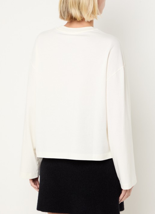 CLOSED Longsleeve met logo  - achterkant 4 creme