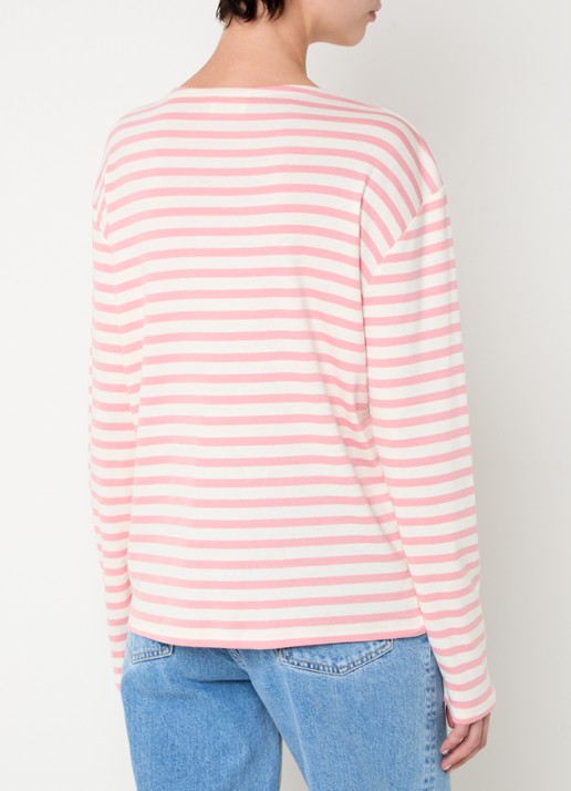 CLOSED Longsleeve met streepprint  - achterkant 2 roze