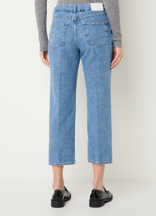 CLOSED Milo mid waist tapered fit jeans met lichte wassing - achterkant 3 indigo