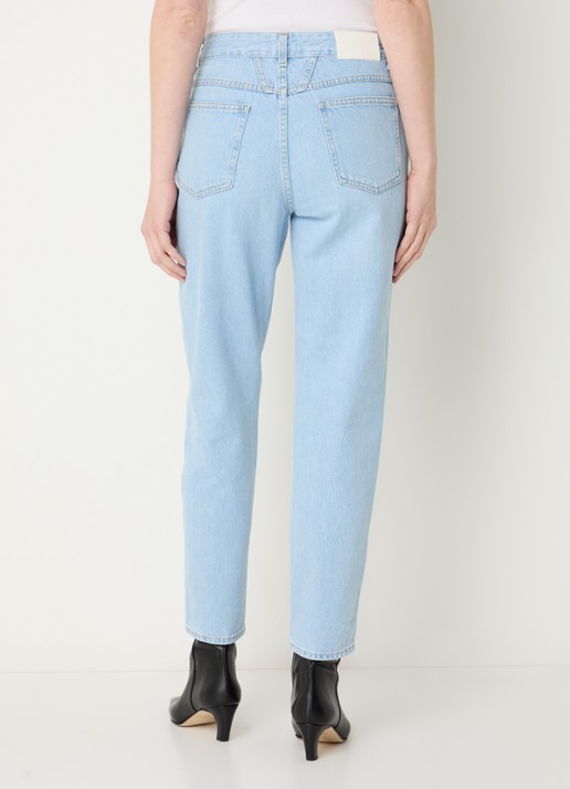 CLOSED Pedal Pusher high waist tapered jeans met medium wassing - achterkant 4 indigo