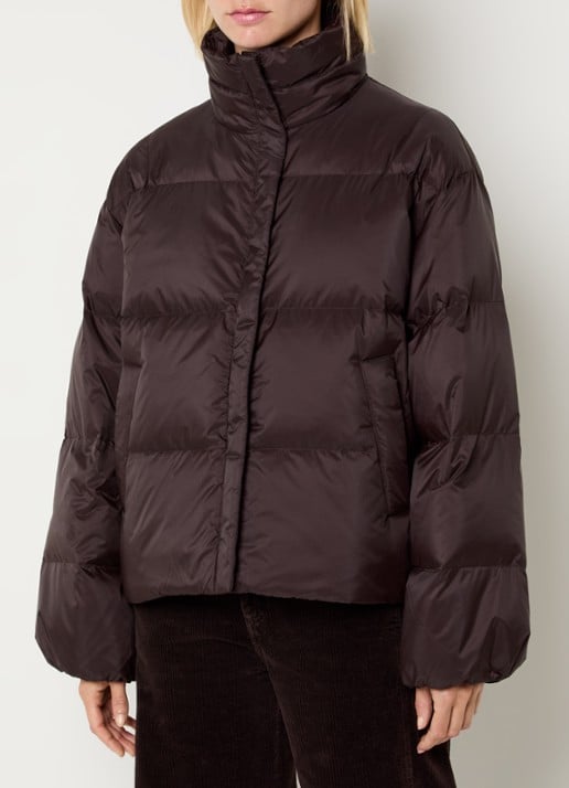 CLOSED Puffer jack met donsvulling en opstaande kraag