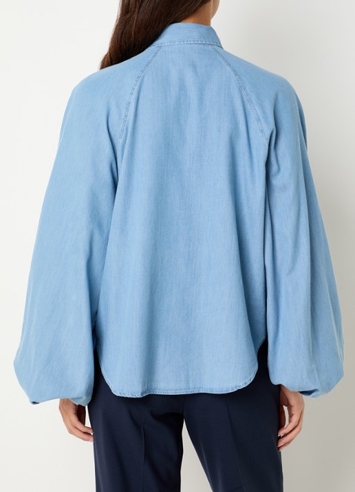 CLOSED Raglan blouse met ballonmouw - achterkant 2 jeans