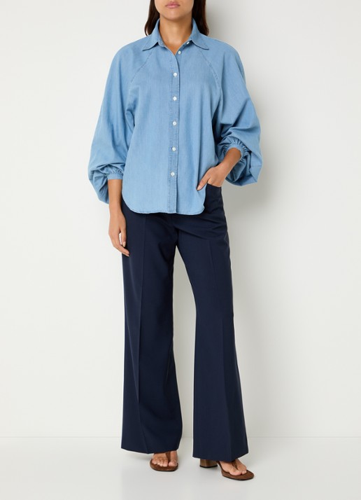 CLOSED Raglan blouse met ballonmouw - voorkant 4 jeans