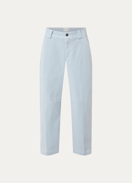 CLOSED Romi high waist straight leg jeans met lichte wassing - voorkant 3 lichtblauw