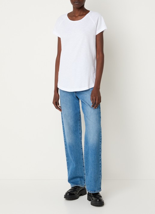 CLOSED T-shirt met stretch - voorkant 3 wit