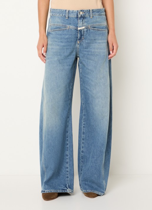 CLOSED Tori-X high waist wide leg jeans met medium wassing