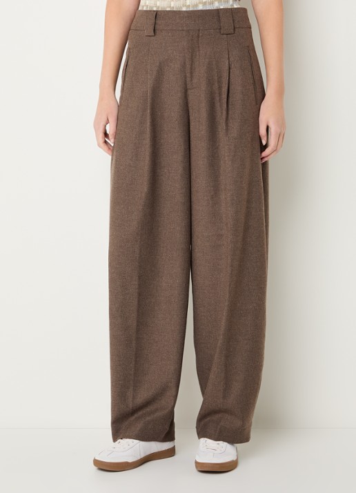 CLOSED Wendlyn high waist wide leg pantalon in wolblend